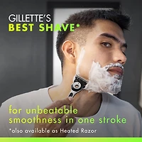 Rasoir Gillette Labs pour hommes avec barre exfoliante, édition blanc vif, 1 manche, 1 cartouche de rechange, 1 étui de voyage