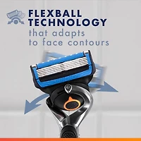 Gillette Fusion5 ProGlide Chill Shaving Razor for Men, 1  Razor Handle, 2 Refills, 2x Cooling Lubrication, FlexBall Handle and Precision Trimmer