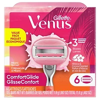 Venus Miami Sunset Comfortglide, Women's Razor Refills, 6 ct