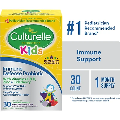 Probiotique à croquer Culturelle Défense immunitaire pour enfants