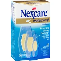Nexcare™ Advanced Healing Waterproof Hydrocolloid Bandages, Ast. Sizes, 10 pk