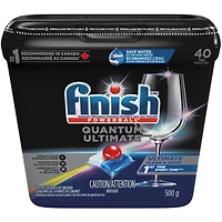 Détergent pour lave-vaisselle Finish, Quantum Ultimate, frais, 40 comprimés