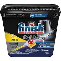 Finish Quantum Ultimate Lessive Lave-Vaisselle Citron 40 Comprimés