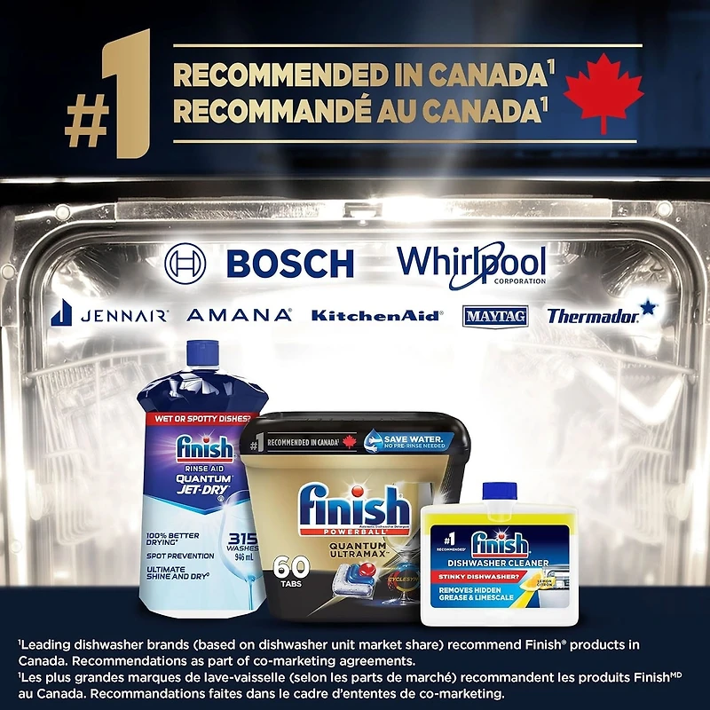 Finish Quantum Ultramax Dishwasher Detergent Tabs, 30 Count