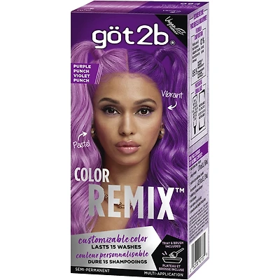 Color RemixTM, Customizable Semi-Permanent Hair Color, Shocking Pink