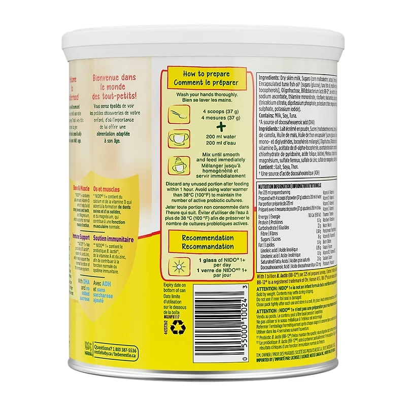 Supplément nutritionnel pour tout-petits 1+