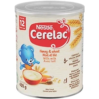 Céréales bébés CERELAC Miel, blé, lait, 6x400 g