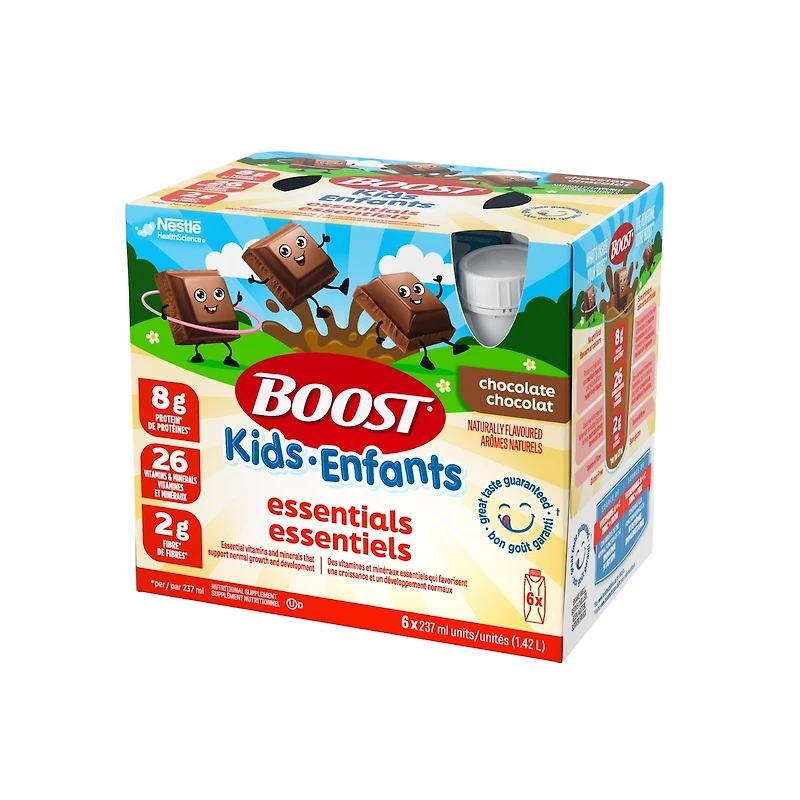 Supp. nut. enfants Essentiels, Choco., 4-12 ans