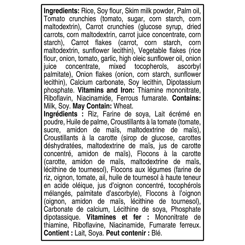 Cerelac Céréales salées Riz et légumes, 8 mois et plus