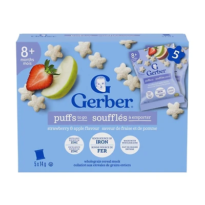 Soufflés, fraise et pomme, dès 8 mois