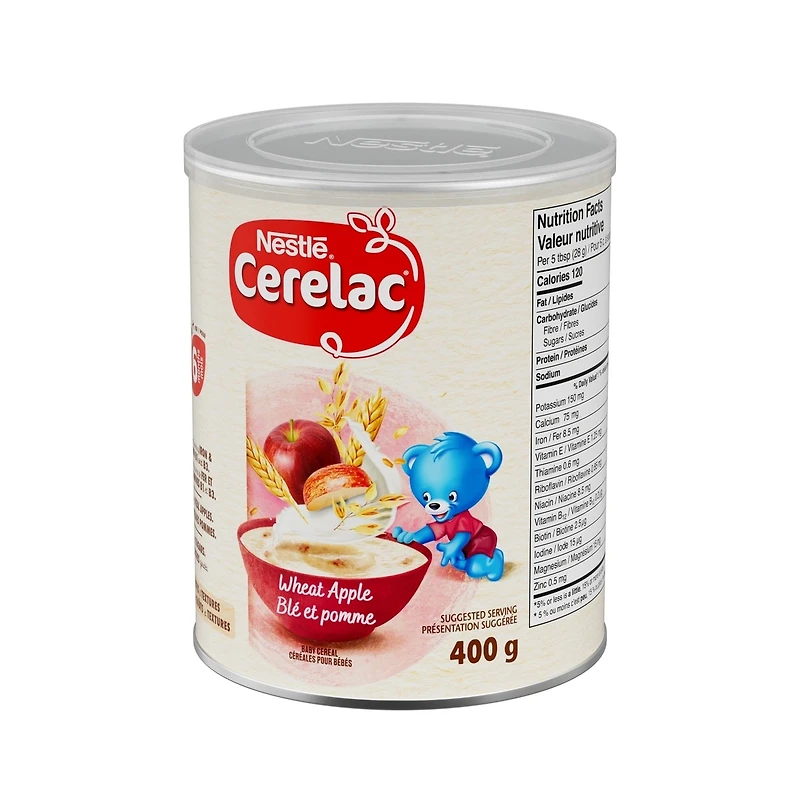 Cerelac Céréales Blé et pomme, 6 mois et plus
