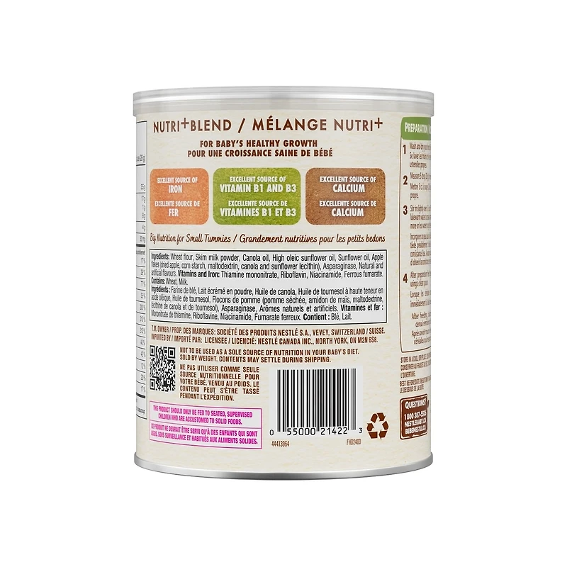 Cerelac Céréales Blé et pomme, 6 mois et plus