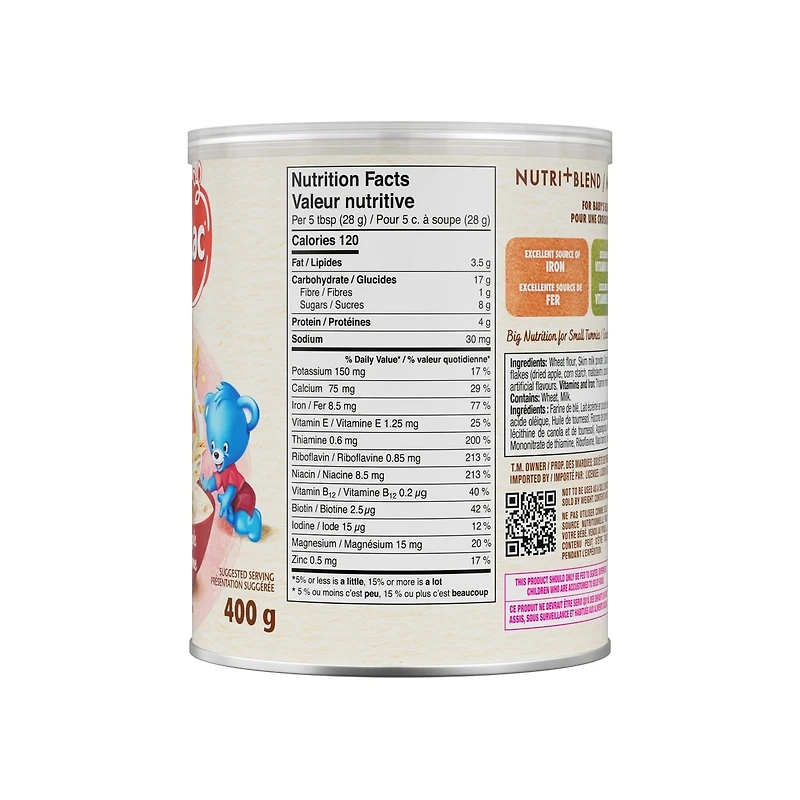 Cerelac Céréales Blé et pomme, 6 mois et plus