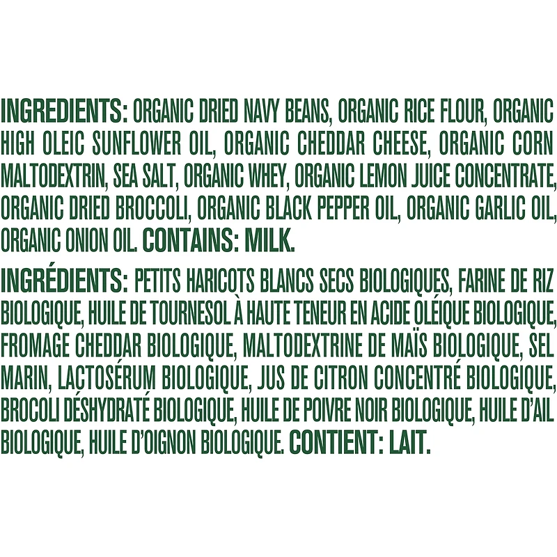 Biologique P’TITS CROQUANTS Cheddar et brocoli