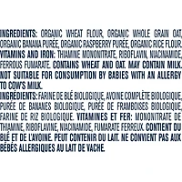 GERBER Organic Wheat & Wholegrain Oatmeal Banana Raspberry Cereal