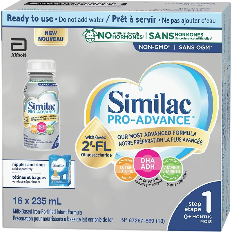Similac Pro-Advance® Step 1, Ready-to-Feed, 16x235mL