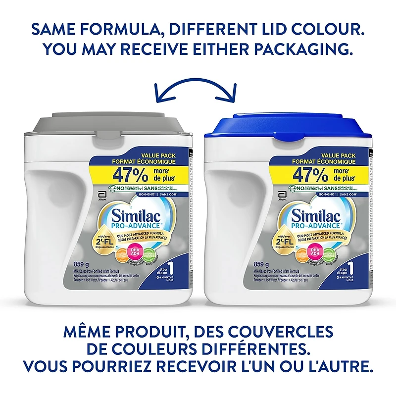 Similac Pro-Advance® Step 1 Baby Formula, 0+ Months, with 2'-FL. Immune Support Innovation: 2'-FL, Powder, 859 g