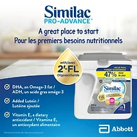 Similac Pro-Advance® Step 1 Baby Formula, 0+ Months, with 2'-FL. Immune Support Innovation: 2'-FL, Powder, 859 g
