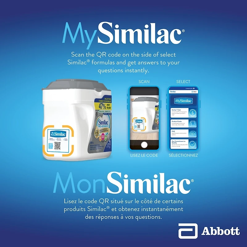 Similac Pro-Advance® Step 1 Baby Formula, 0+ Months, with 2'-FL. Immune Support Innovation: 2'-FL, Powder, 859 g