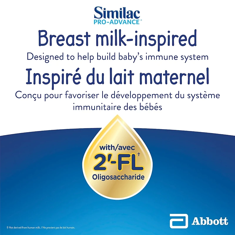 Similac Pro-Advance® Step 1 Baby Formula, 0+ Months, with 2'-FL. Immune Support Innovation: 2'-FL, Powder, 859 g