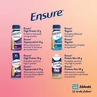 Ensure Clear, Clear Liquid Nutrition Drink, Refreshing Fruit Flavoured Nutrional Supplement, Mixed Berry, 6 x 237-mL Bottles