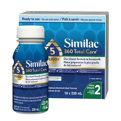 Similac 360 Total Care Step 2 Ready-To-Feed 16x235mL Bottles
