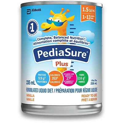 Pediasure Fibre, Formulated Liquid Diet, Vanilla, 12 Count, 2820 mL