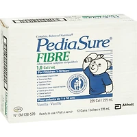 Pediasure Fibre, Formulated Liquid Diet, Vanilla, 12 Count, 2820 mL