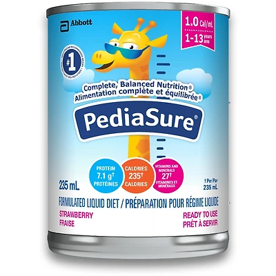 PediaSure®, préparation pour régime liquide, fraise, 12 x 235 mL, 2820 mL