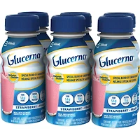 Boisson nutritive Glucerna®, substitut de repas, alimentation complète et équilibrée pour les personnes diabétiques, fraise, 6 x 237 mL