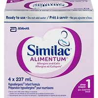 Similac Alimentum Préparation Hypoallergène Prête À Servir, 4 X 237 Ml
