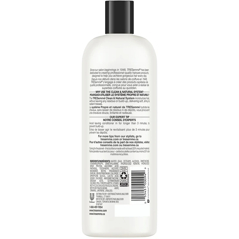 Revitalisant TRESemmé Clean+Natural 828 ML