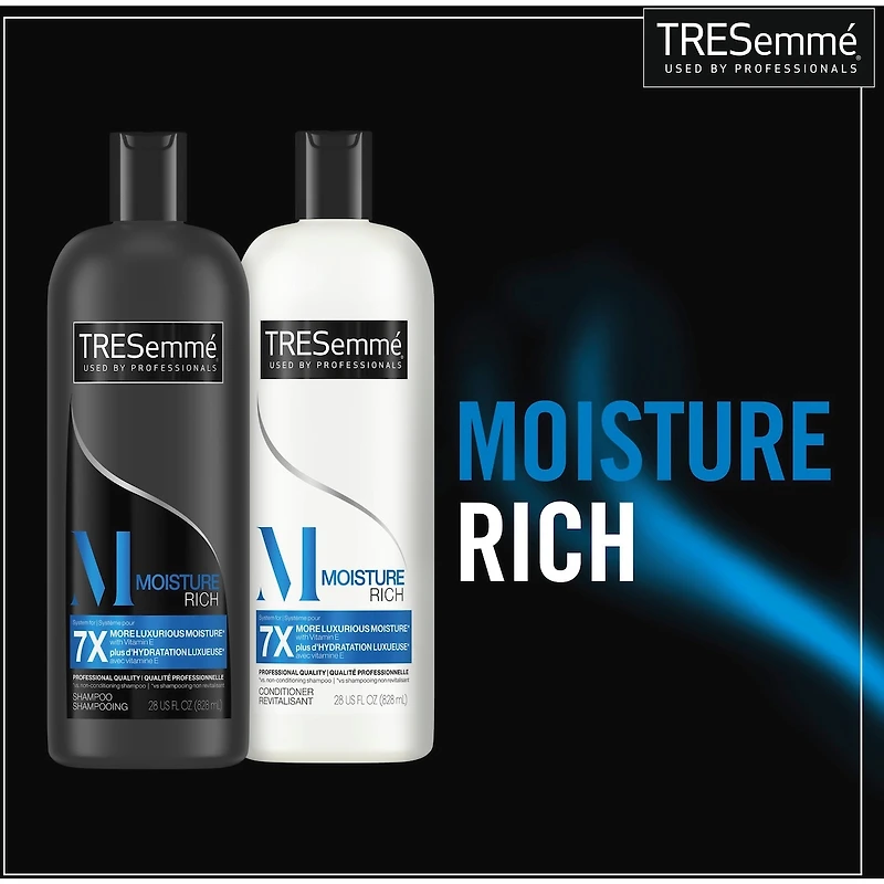 Shampooing Pour cheveux secs TRESemmé Super Hydratant Utilisé par les professionnels 828ml