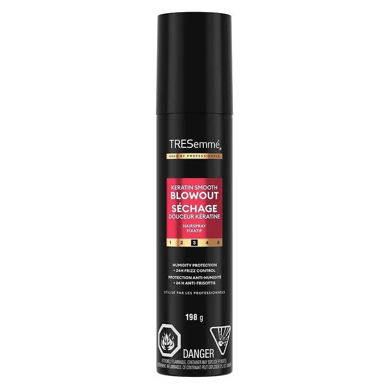 Keratin Smooth Weightless Finishing Hairspray flexible hold hair styling 48H humidity resistance