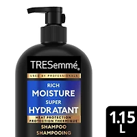 Shampoing pour cheveux secs et abîmés TRESemmé super hydratant à pompe avec vitamine E 1,15 l
