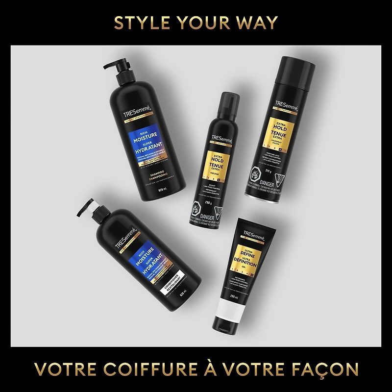 Gel TRESemmé texture Ultra ferme contrôle 255 ML