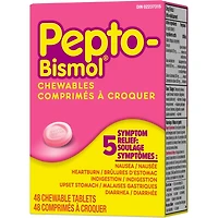 Comprimés à croquer pour soulager la nausée, les brûlures d’estomac, l’indigestion, 48 u