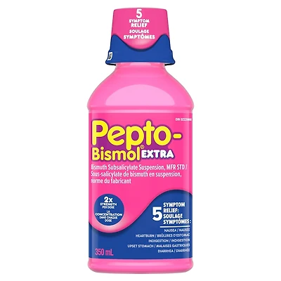 Original Extra Strength Liquid for Nausea, Heartburn, Indigestion, Upset Stomach, Diarrhea 350mL