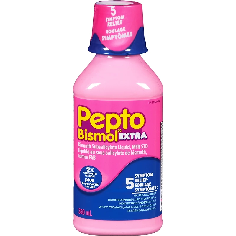 Original Extra Strength Liquid for Nausea, Heartburn, Indigestion, Upset Stomach, Diarrhea 350mL