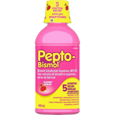 Liquide Pepto Bismol  saveur de cerise, 480 mL
