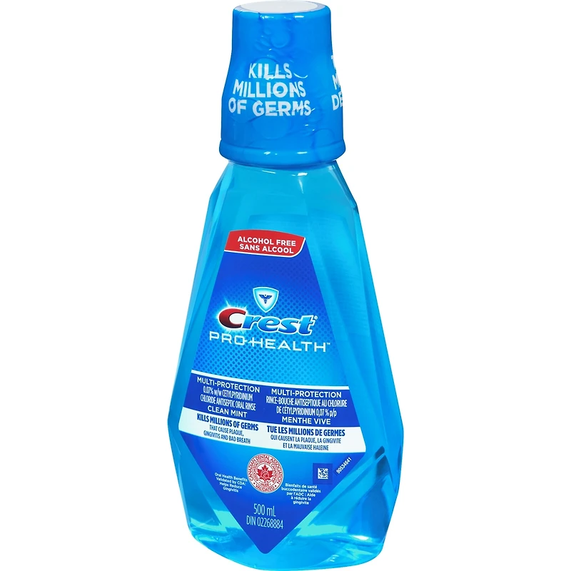 Crest Pro-Health Multi-Protection Alcohol Free Mouthwash, Clean Mint