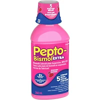 LIQUIDE EXTRA FORT PEPTO soulage la nausée, les brûlures d’estomac, l’indigestion, les malaises gastriques et la diarrhée SAVEUR DE CERISE 12oz/350mL