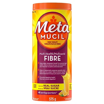 3 in 1 MultiHealth Fibre! Fiber Supplement Powder, Orange