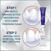 Dentifrice en deux étapes Crest 3D White Brillance + gel blanchissant, tubes de 85 et de 63 mL