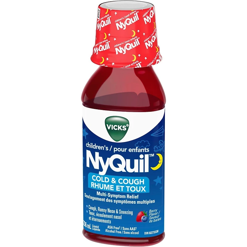 Children's NyQuil Cold & Cough Multi-Symptom Relief Syrup, Berry, 236 ml