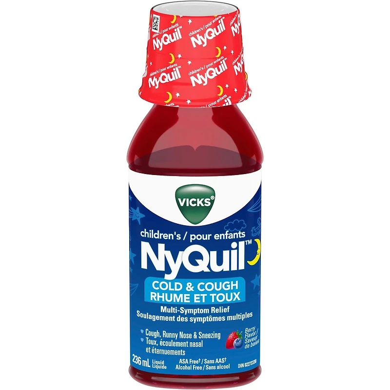 Children's NyQuil Cold & Cough Multi-Symptom Relief Syrup, Berry, 236 ml