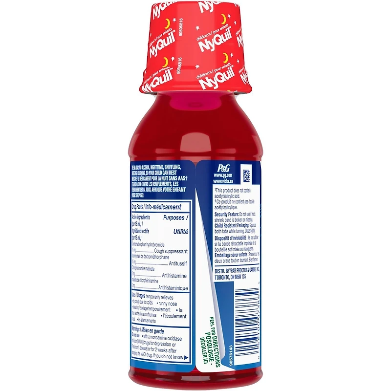 Children's NyQuil Cold & Cough Multi-Symptom Relief Syrup, Berry, 236 ml
