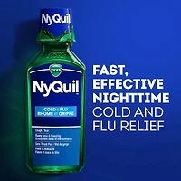 NyQuil Cold & Flu Nighttime Relief Liquid, Original