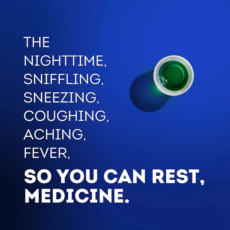 NyQuil Cold & Flu Nighttime Relief Liquid, Original