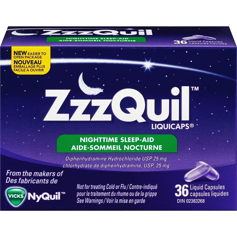 ZzzQuil Nighttime Sleep-Aid LiquiCaps